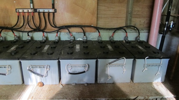 a closer look at the batteries 3 Off Grid Power in Boca Chica Panama